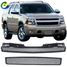 Black Mesh Grill Front Hood Bumper Grille For 2007-2014tahoesuburbanavalanche