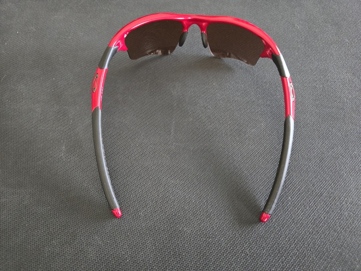 Oakley Flak Jacket XLJ Men's Sunglasses Metallic Red / VR28 Black