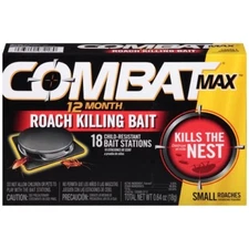 Combat Max 12 Month Roach Killing Bait Small Roach Bait Station 18 Count