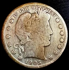 1905-S Barber Half Dollar G-VG with Collector's Foglio - Combined Shipping