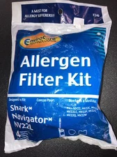 Replacement Envirocare Allergen Filter Kit Shark Navigator Vacuum F249
