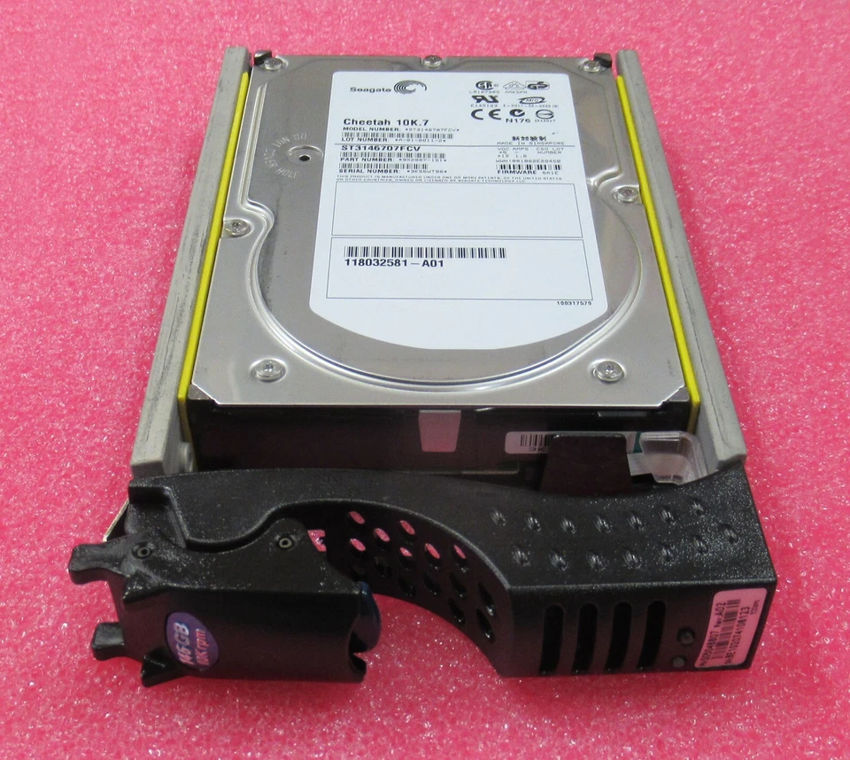 Seagate ST3146707FCV 146GB 10K RPM FC 3.5" Hard Drive HDD With Caddy 9X2007-131 - Image 2 of 4