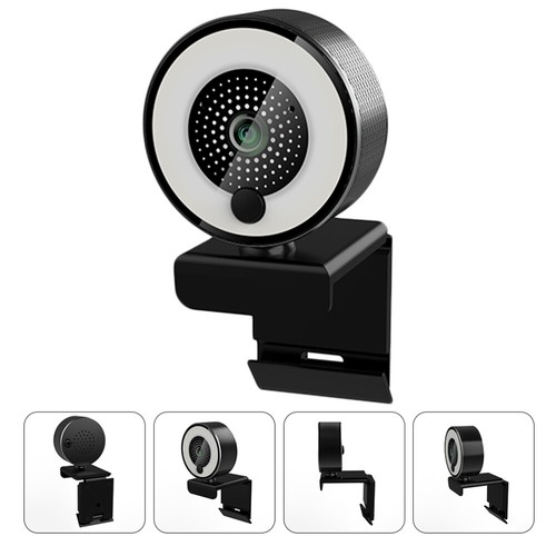 5MP Webkamera 2K Rotatable Live -Streaming USB 3.0 -Webcam mit Mikrofonfülllicht