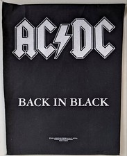 AC/DC Back In Black Back Patch Backpatch 2002 Razamataz 14.5 x 10.5
