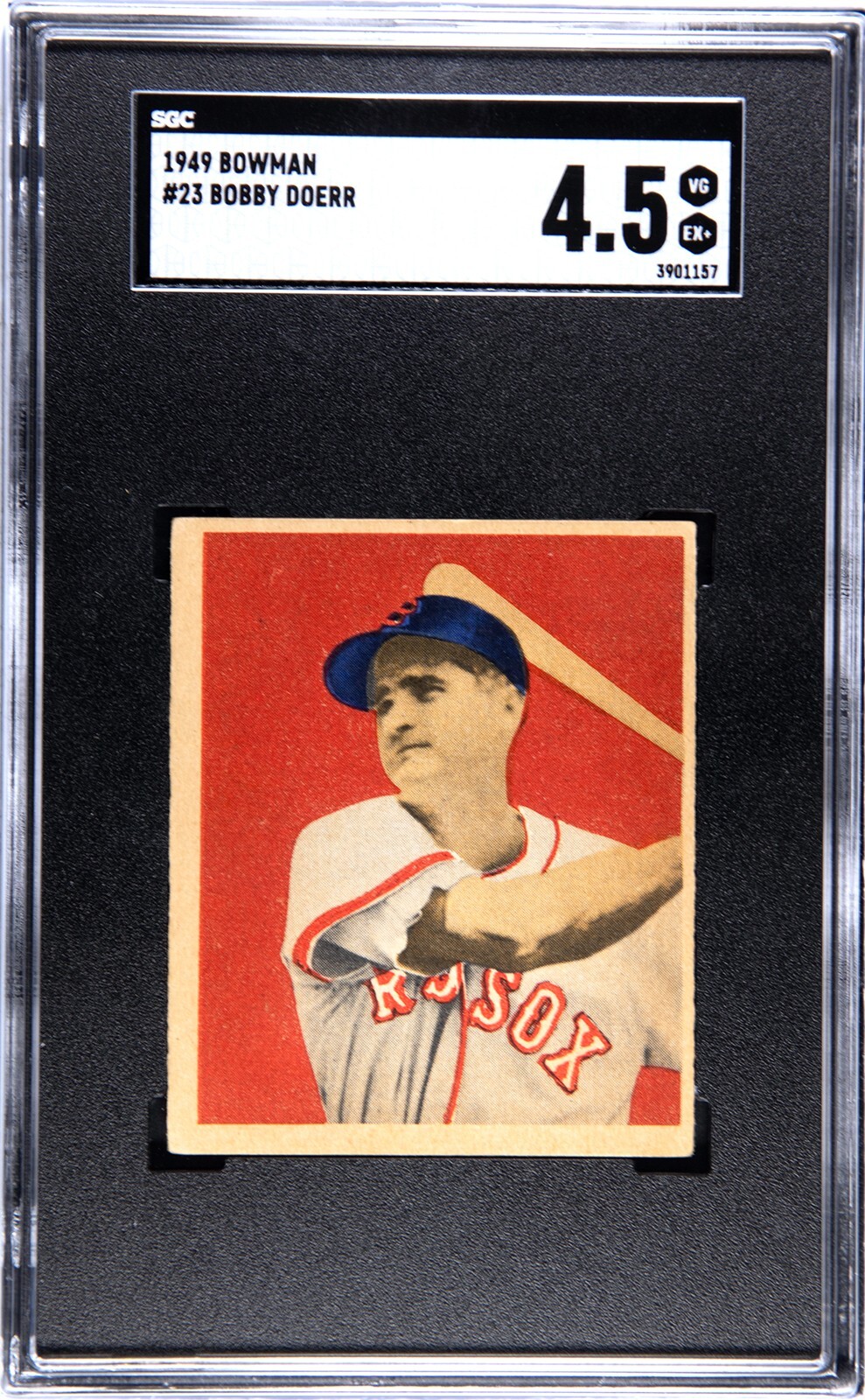 1949 Bowman #23 Bobby Doerr Red Sox HOF SGC 4.5 VG-EX+