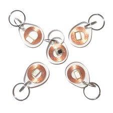 5pcs Writable Rewrite Transparent Fob 125KHz EM4100  H-ID R/W For Copier/Writer