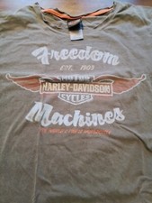 Womens Harley Davidson Bruce Rossmeyer’s Daytona Beach Gray 2XL XXL USA Made