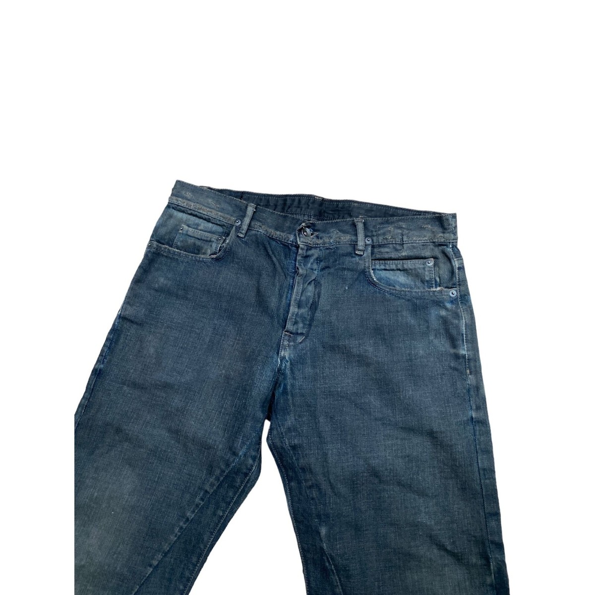 Rick Owens Vintage Olmar and Mirta Waxed Denim Jeans Heavy Rick Owens Vintage Olmar and Mirta Waxed Denim Jeans Heavy