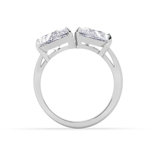 IGI, D/VS1, 3CT Solitaire im Labor gewachsene Birne Diamant Verlobungsring, 950 Platin - Bild 12 von 23