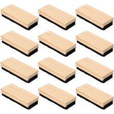 12 Pack Chalkboard Erasers Wool Felt Dustless Erasers School Blackboard Cleaner