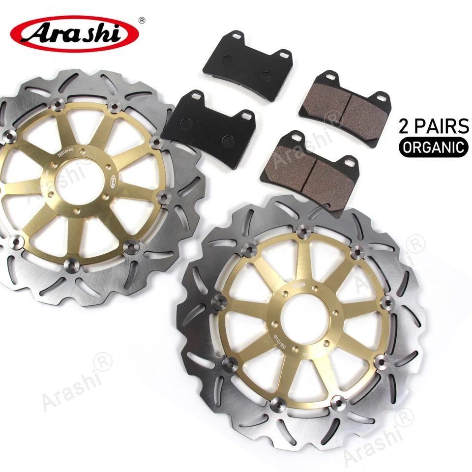 Front Brake Disc Rotor + Organic Brake Pads For Ducati 996 BIPOSTO 1999-2001 - Image 2 of 4