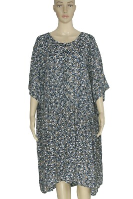  Urban Outfitters Floral Printed Short Sleeve Oversized Tunic Dress Plus Size 3X