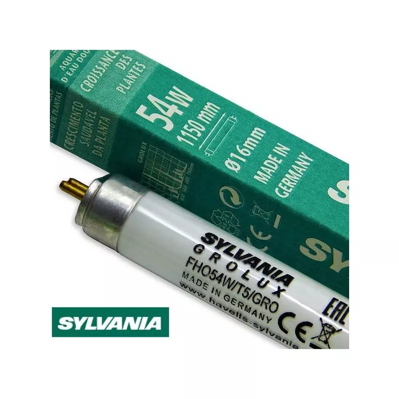 Sylvania Gro Lux 1150mm T5 Fluorescent Tube 54W 8500K Grow Lamp Light Bulb