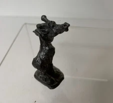 Giraffe Pewter Metal Figure 2" Textured Collectible Vintage Miniature Figurine