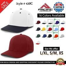 Pacific Headwear 430C Mid-Profile Pro-Model Cotton Twill Closed Back Flexfit Cap