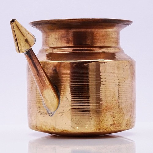 Hermosa Olla Neti de Cobre Oración Kalash Neti Ramjhara Pooja Tamba Adoración Lota - Imagen 6 de 6