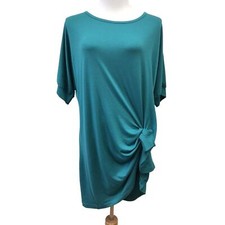 Monroe And Main Dress Womens Medium Green Ruched