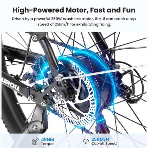 Touroll J1 27.5-Zoll E-Bike Trekkingrad 250W Motor 36V E-City Bike Elektrischer - Bild 10 von 24