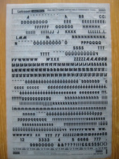 1 x Letraset Upp/Low/Num AVANT GARDE GOTHIC BOLD CON 24pt 7,4mm Blatt 3880 (bb)