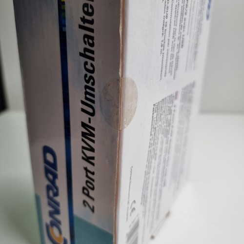 Conrad 2 port KVM Switch VGA PS/2 with USB - New NOS - RARE Vintage - Photo 6/8