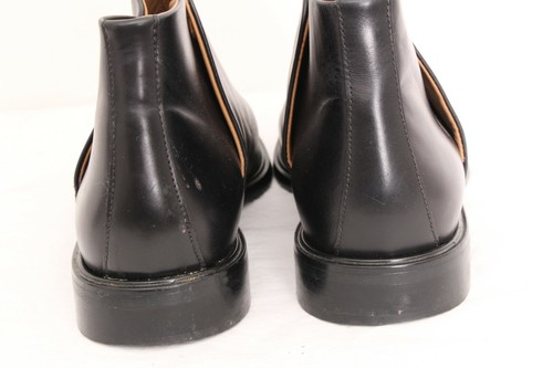 Everlane Italy Shoes Leather Slip-On Black Dress Ankle Bootie boots Women's 7 - Picture 6 of 9