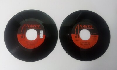 LED ZEPPELIN 45 Rpm WHOLE LOTTA LOVE - DYER MAKER Lot of 2 Vinyl Rock Records 