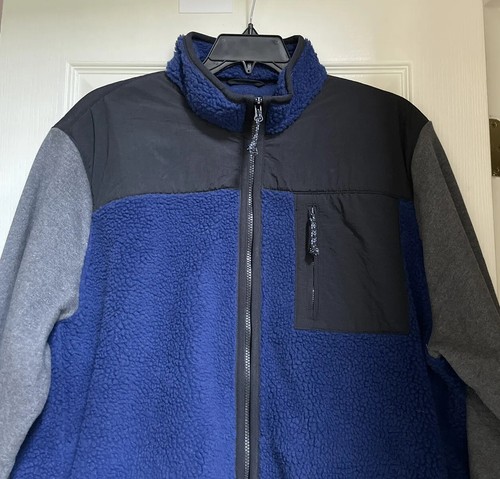 American Eagle Outfitters Men’s AEO Fleece Full Zip Jacket Coat XXXL 3XL EUC - Picture 2 of 6