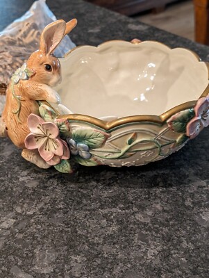 Fitz & Floyd Garden Rhapsody Bowl 9'' Excellent 