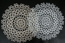 CENTRINO MODELLO CHIACCHIERINO BIANCO ECRU' 6 POLLICI 13 CENTIMETRI CIRCA