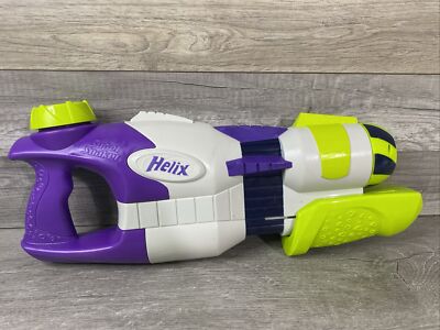 Super Soaker Helix Dual Spinning Nozzle Water Gun 2003 Hasbro Gray