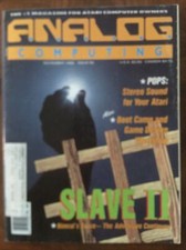 Analog November 1988, No. 66 Vintage Atari Computing Magazine