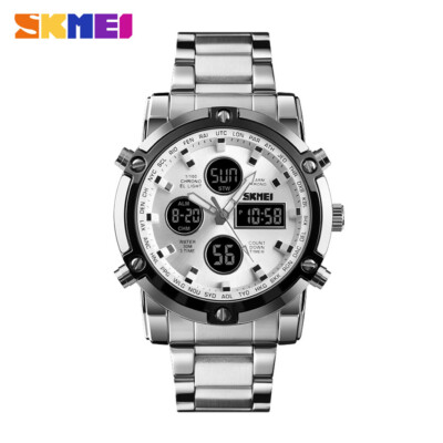 SKMEI Digital Date Multifunction Dual Display Quartz Man Men's