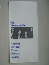 NICE 1980 RONALD REAGAN & BUSH campaign brochure VINTAGE leaflet RARE original