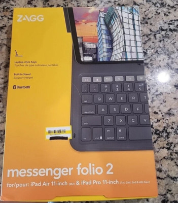 New ZAGG Apple iPad Air 3 Keyboard Messenger Folio 2