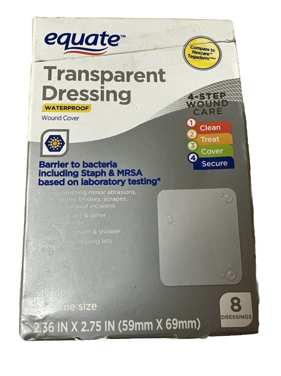 waterproof transparent dressing 3M Healthcare Nexcare Tegaderm while the waterproof design creates a secure barrier between your wound and outside bacteria such as STAPH and MRSA Buy Rexall Waterproof Transparent Dressing,