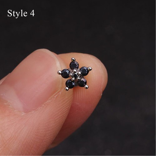 Ear Jewelry Cubic Zircon Stud Earring Ear Studs Screw Back Gold Silver Elegant - Picture 27 of 31