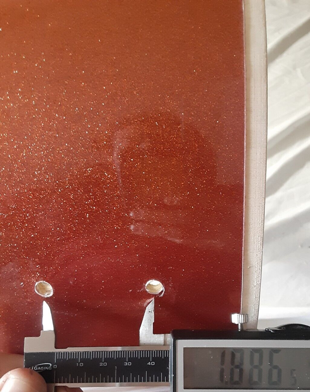 Huntington Drum SHELL Pack of 4: 22" bass, 14" snare, 2 toms, orange sparkle