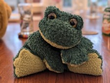 Vintage Russ Berrie Plush Frog Fleegle Stuffed Animal 1977 Rare Collectible 14"
