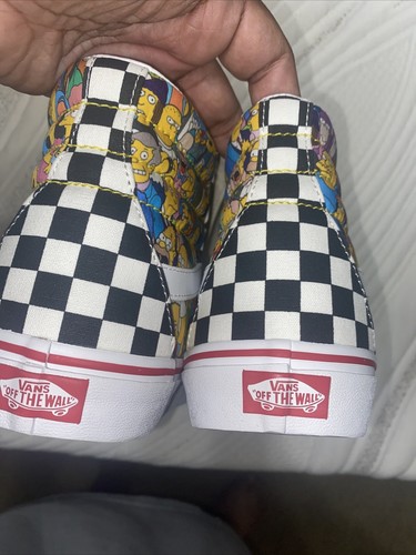 Vans The Simpsons Mens Sk8-Hi Simpsons Character Collage Size 9 One Of A Kind - Picture 6 of 11