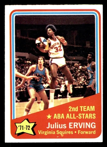 1972 Topps Basketball #255 Julius Erving (All-Star) EX/MT