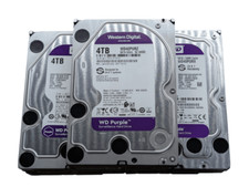 LOT OF 5 FOR PARTS Western Digital Purple 4TB SATA 3.5" Hard Drive