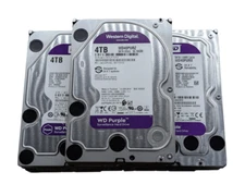LOT OF 5 FOR PARTS Western Digital Purple 4TB SATA 3.5" Hard Drive