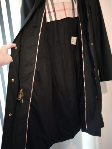 Burberry Carminton Black Trench Coat with Removable Hood Size 4R - Picture 6 of 16