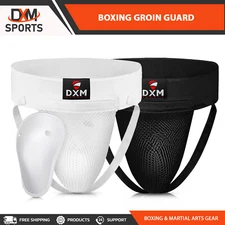 DXM Boxing Groin Protector Men Groin Guard for MMA Martial Arts Taekwondo Karate