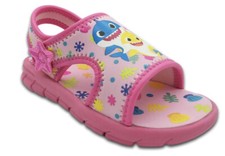 BABY SHARK Girls Slip On Sandals Size 11-12  Lightweight New
