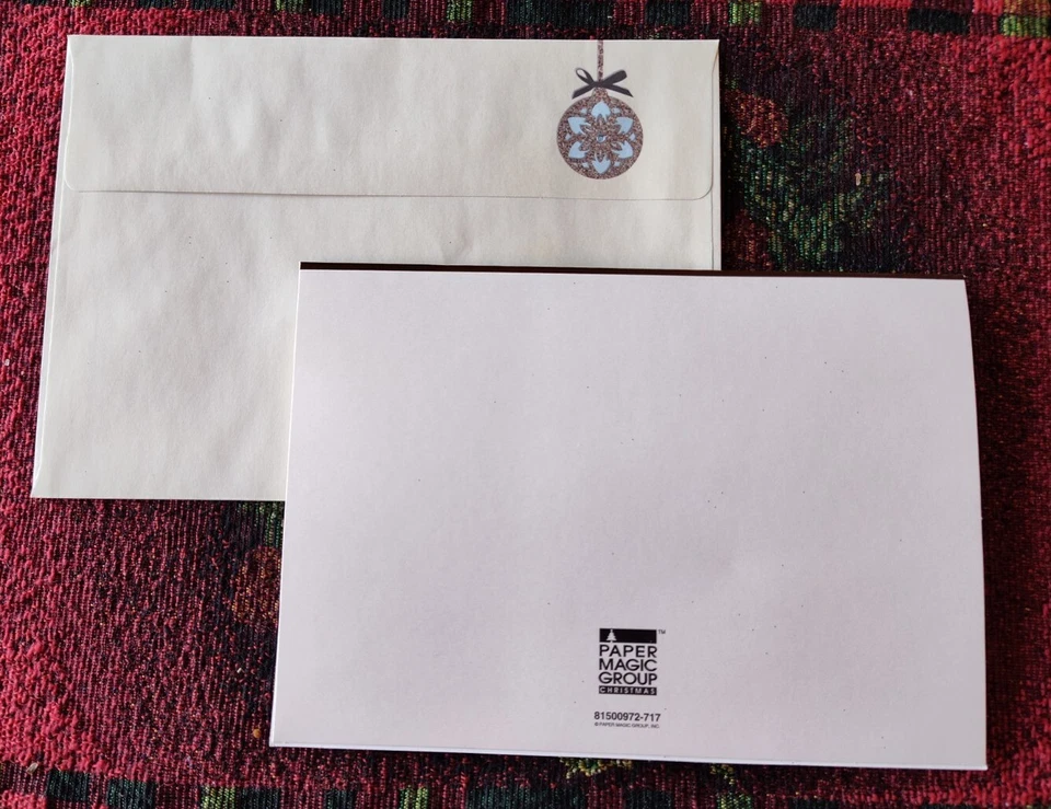 7 Handmade 3D Christmas Cards with Matching Envelopes "Season's Greetings" - Image 3 of 4