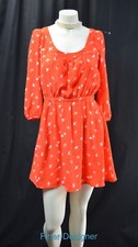 Cooperative Urban Outfitters dress bird print mini dress 3/4 Summer Picnic S NEW