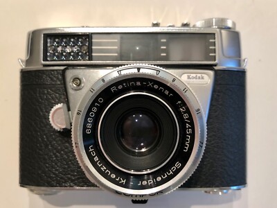 Kodak Retina Automatic II mit Ledertasche, 3er-Filterset und Sonnenblende