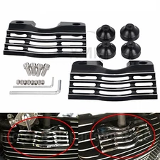 Slotted Finned Spark Plug Covers For Harley Road Glide King FLTRX FLHRC FLHP