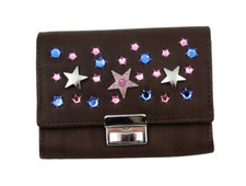 Western Speicher Geldbörse Portemonnaie Leder Strass Swarovski Elements BB 168b